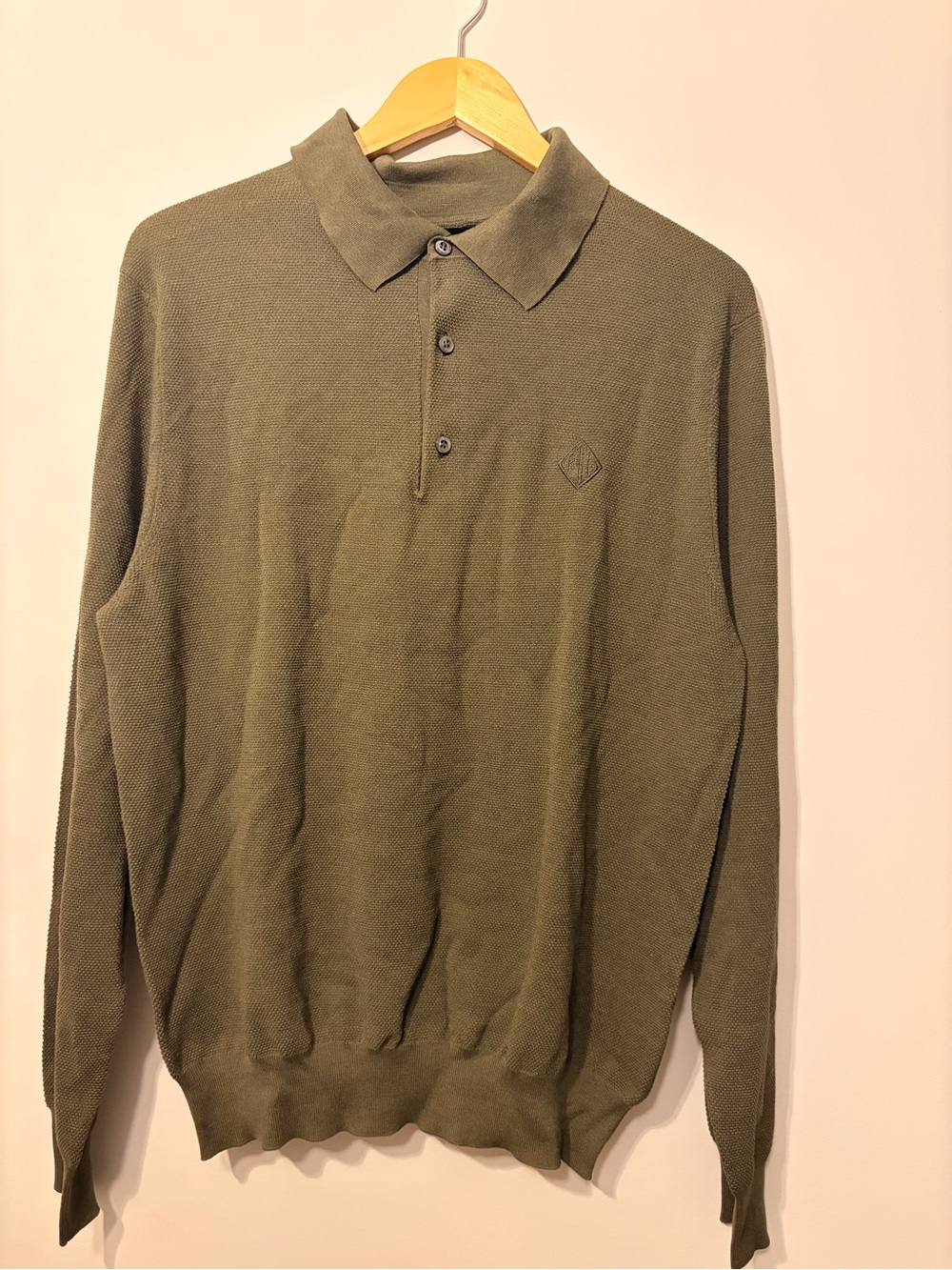 Monogram Silk-Blend Polo-Collar
Sweater RL
Purple Label